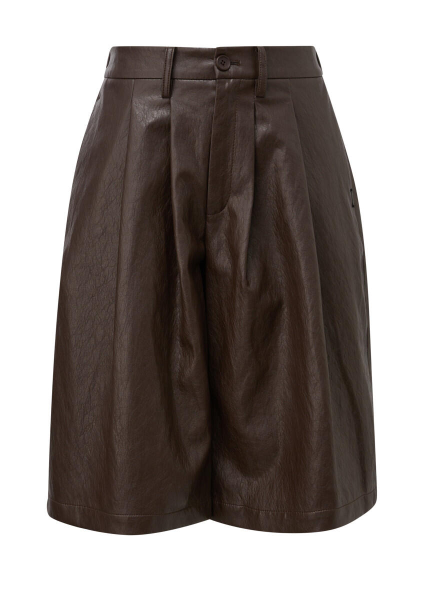 Culotte in Lederoptik