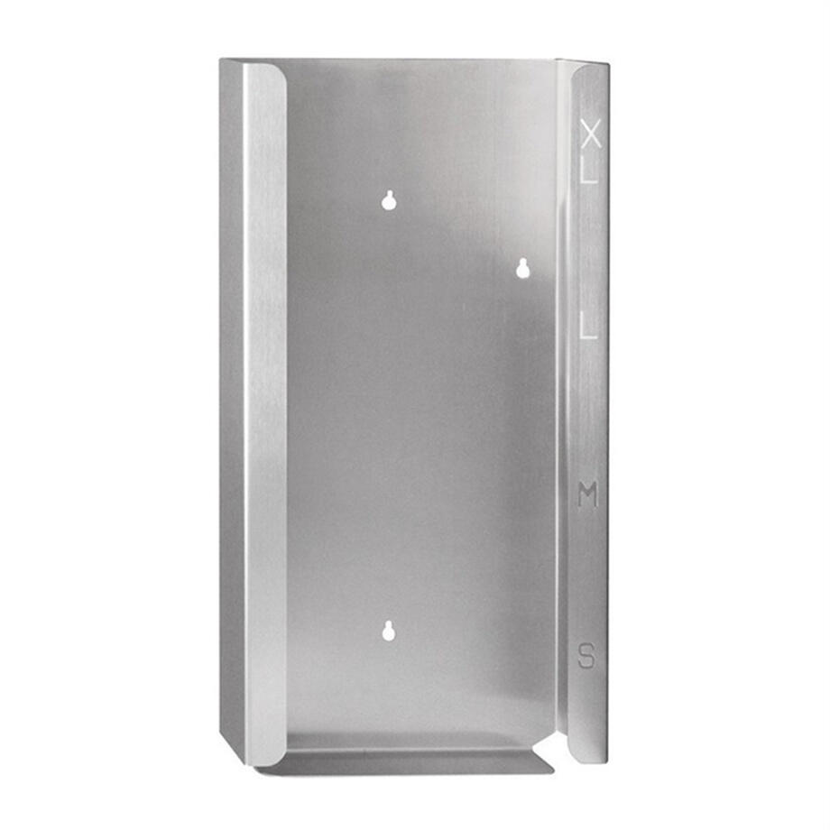 Distributeur de gants a usage unique, support pour distributeur de gants, 260 x 515 x 98 mm, acier inoxydable