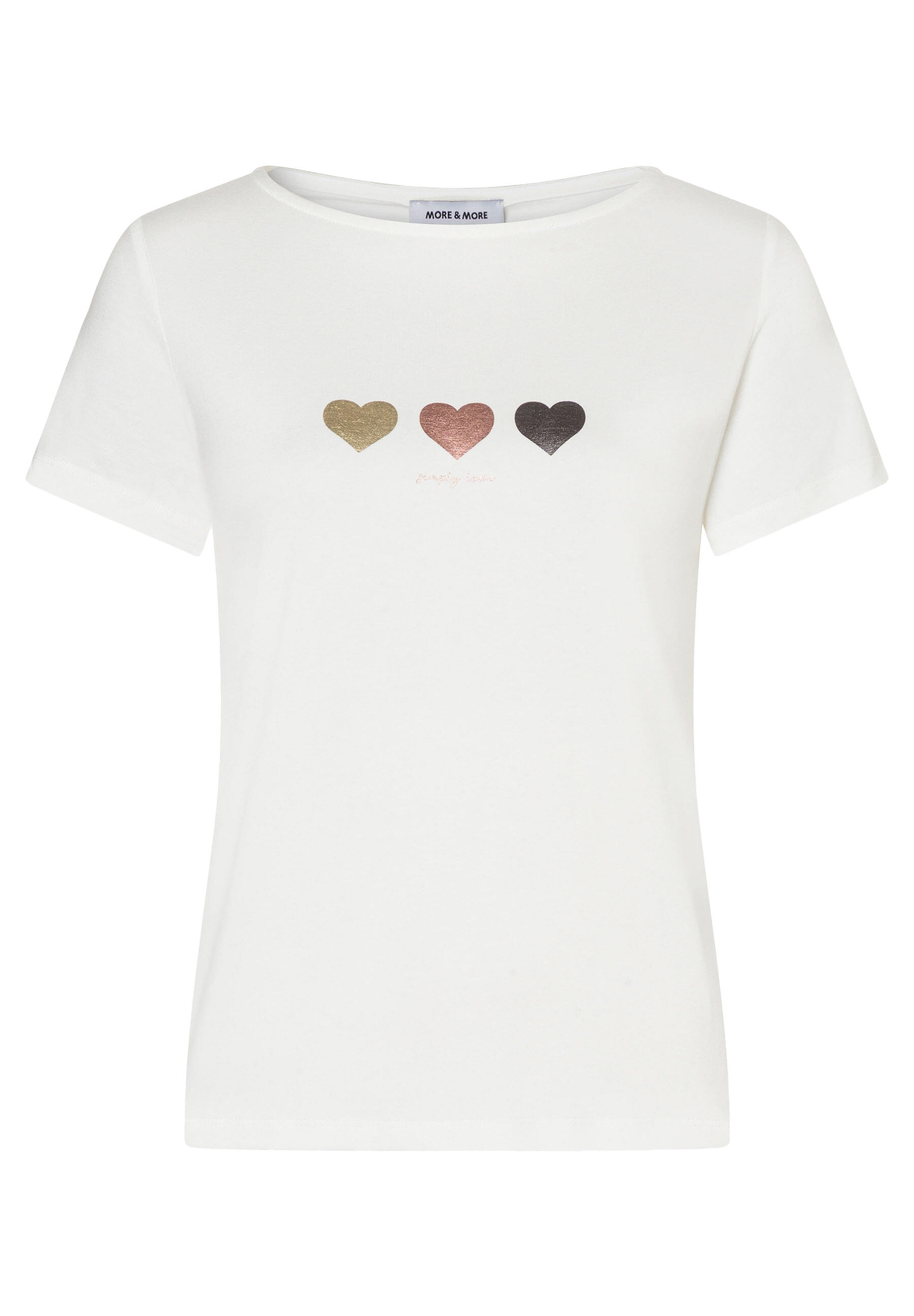 Shirt mit Aufdruck 3 Herzen