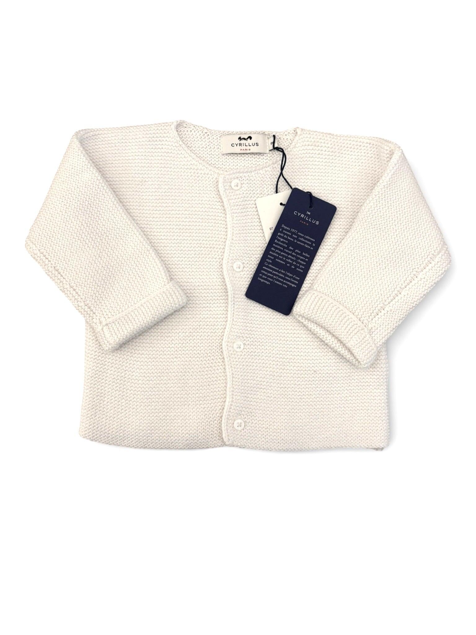 Cyrillus Cardigan en maille blanche (9M)