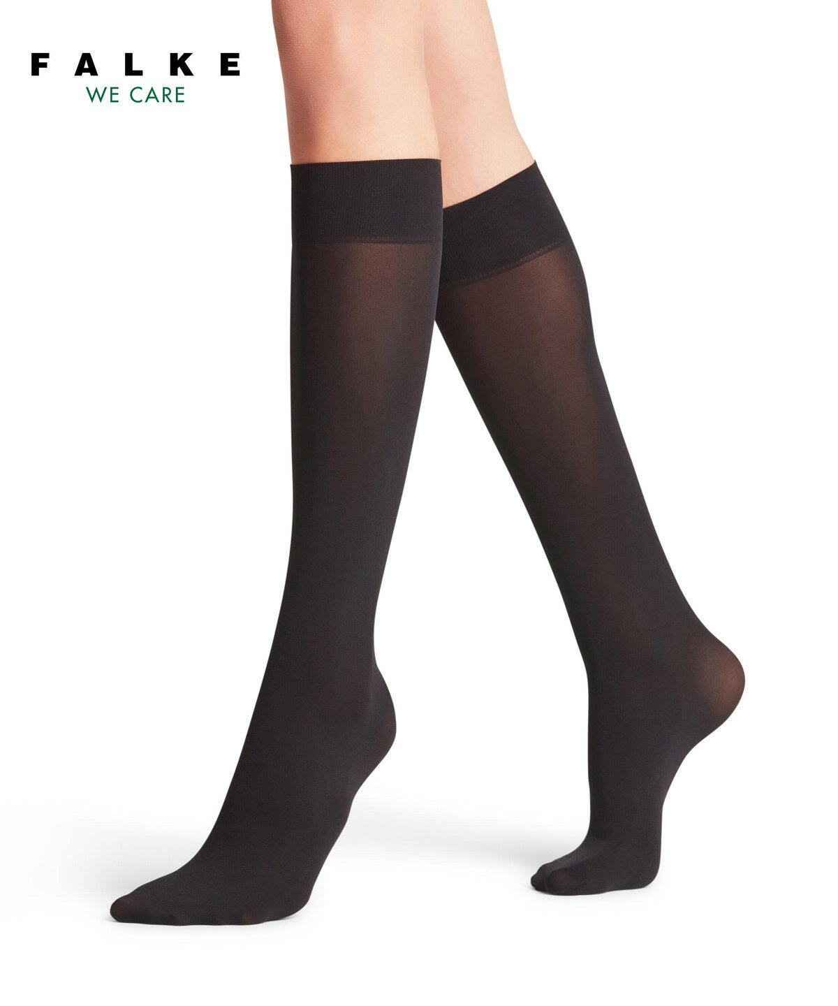 43154-3009 FALKE Pure Matt 50 DEN Women Knee-high socks semi-opaque & matte Colour: black