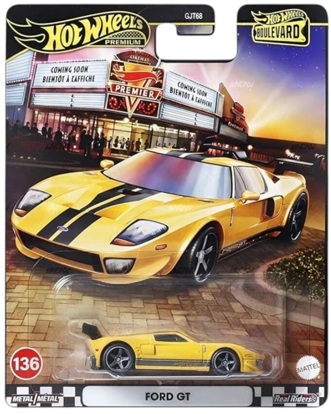 Hot Wheels Premium - #GJT68 JHW26 - Ford GT - Boulevard 136 - 1/64