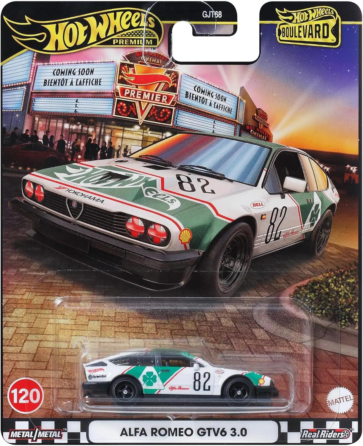 Hot Wheels Premium - #GJT68 JBL16 - Alfa Romeo GTV6 3.0 - Boulevard #120 - 1/64