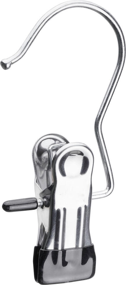 Hettich Kleiderhaken mit Klemme Stahl Ø 3,8 cm schwarz - 2 Stück