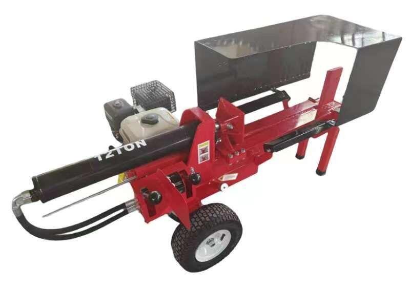 Varan Motors - LS12T Benzinbetriebener Holzspalter, 6,5 PS, ziehbar, 12 Tonnen, Durchmesser bis zu 35 cm, mit Schutzvorrichtung