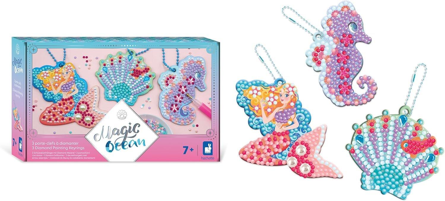Magic Ocean - porte-clés à 3 diamants