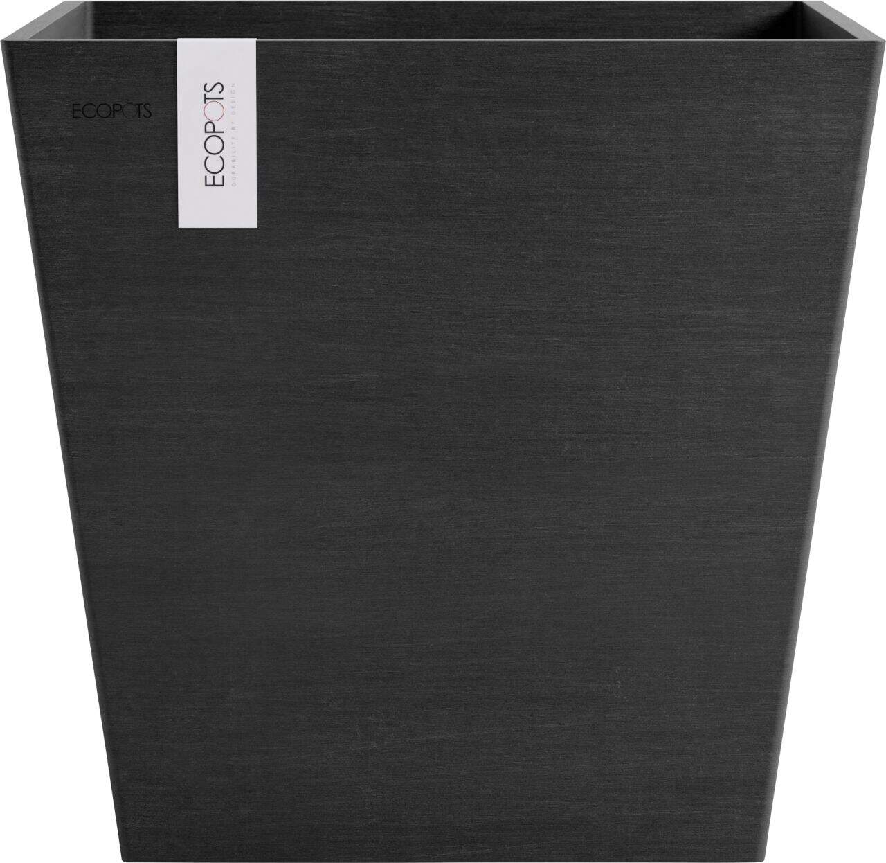 Ecopots Pflanztopf Rotterdam 45 x 45 x 44 cm dunkelgrau | Letzshop