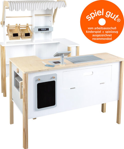 Retro Charm wooden kids' grocery shop