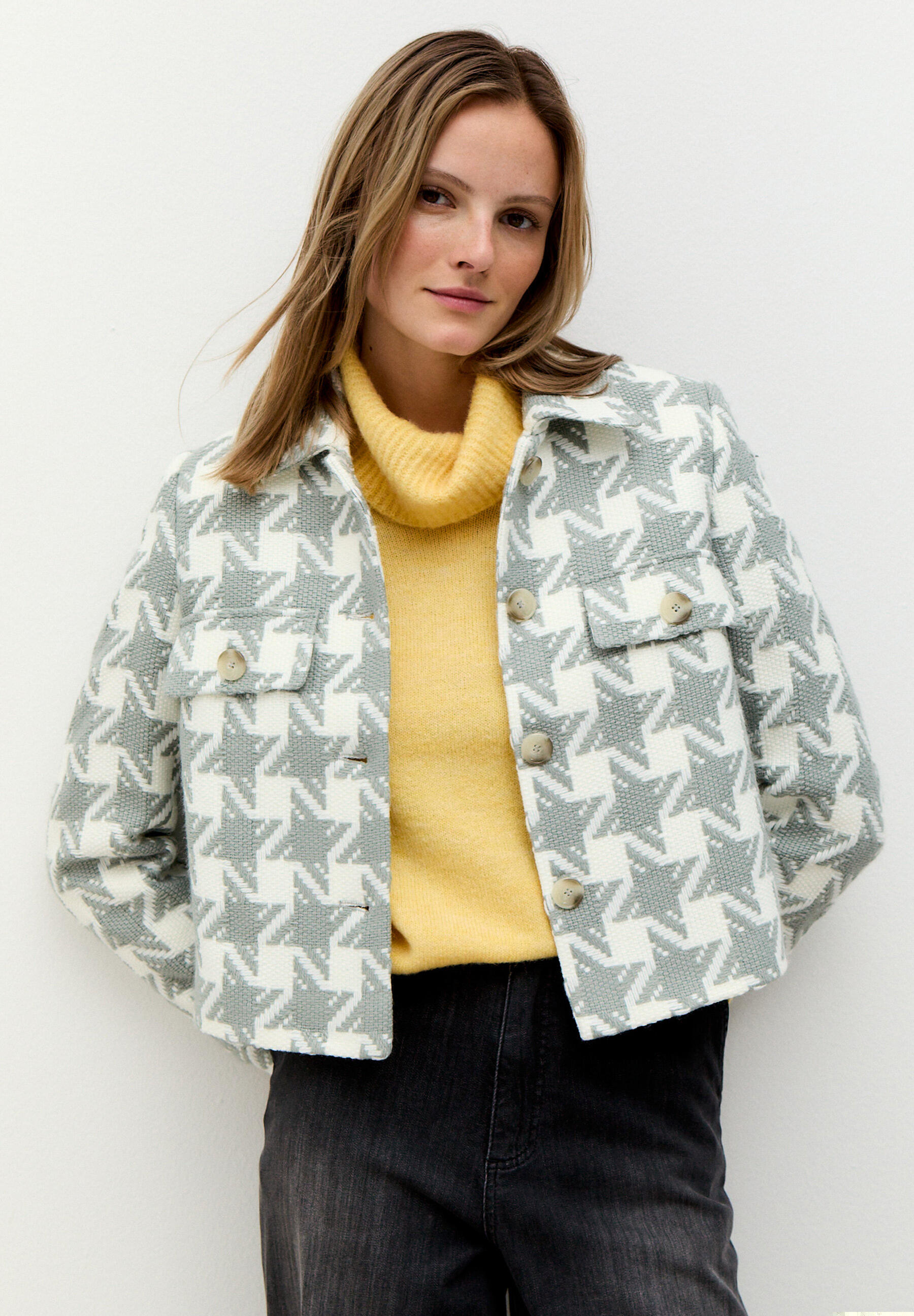 Coloured Houndstooth Jacket