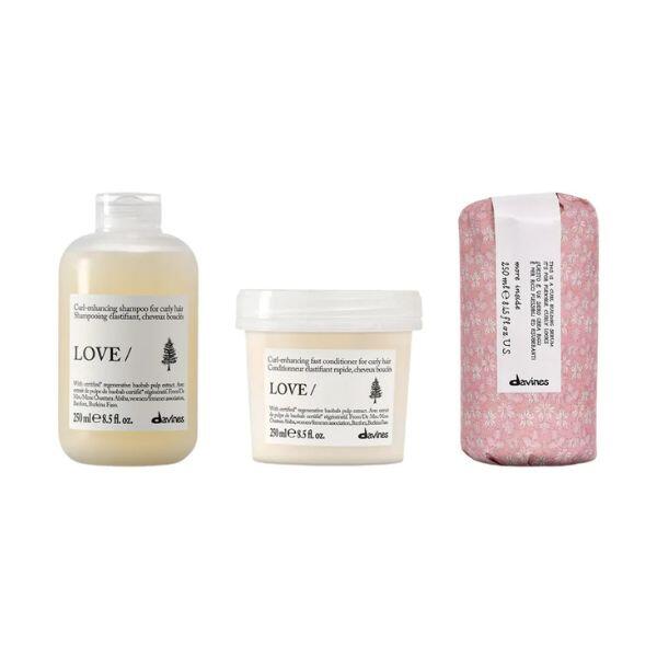 Davines Love Curl Trio Shampooing, Conditionner, Curl Serum