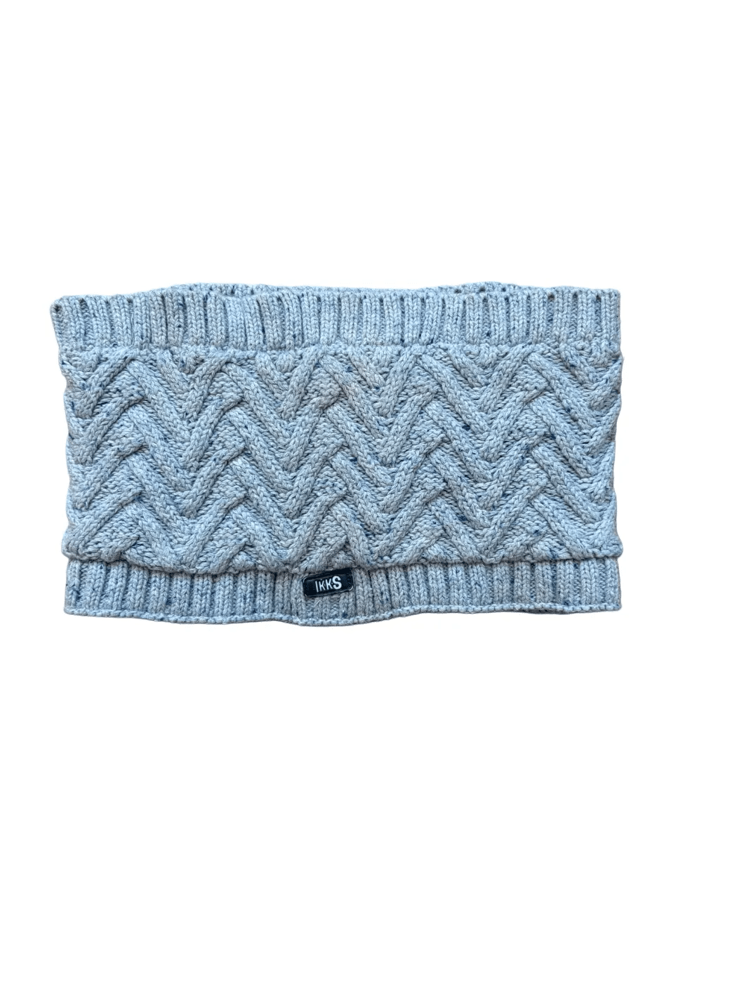 IKKS graues Stirnband mit Zopfmuster
