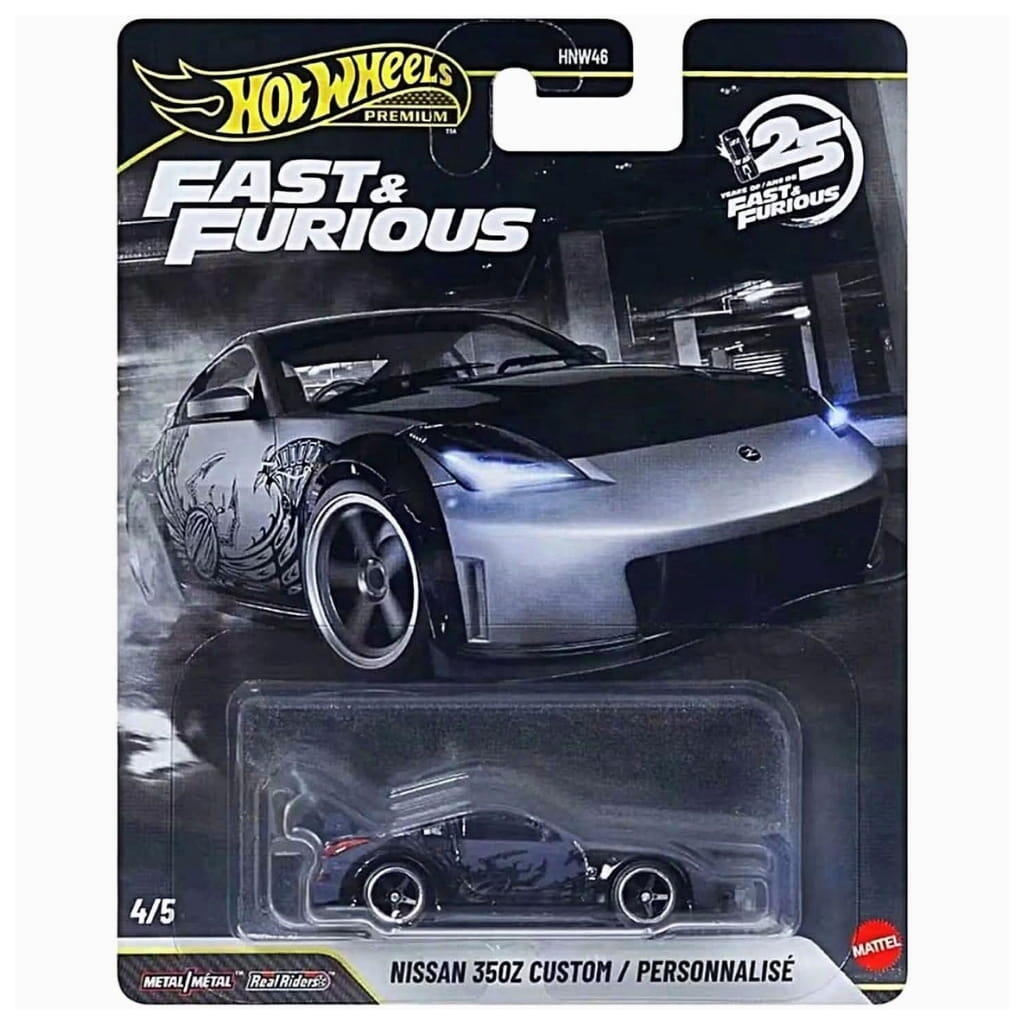 Hot Wheels Premium - #HNW46 JHW79 - Nissan 350Z Custom - Fast & Furious - 1/64