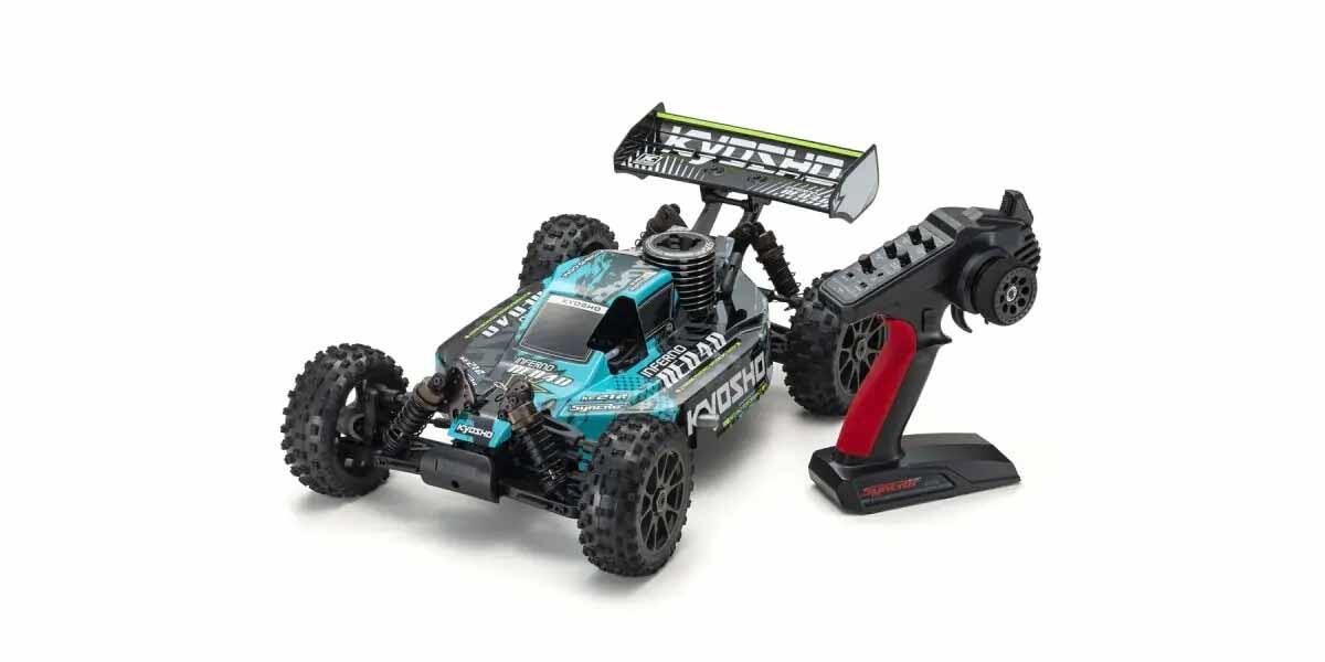 Kyosho Inferno Neo 4.0 1:8 RC Nitro Readyset (KE21SP) bleu 4WD buggy Kyo: 33029T2B