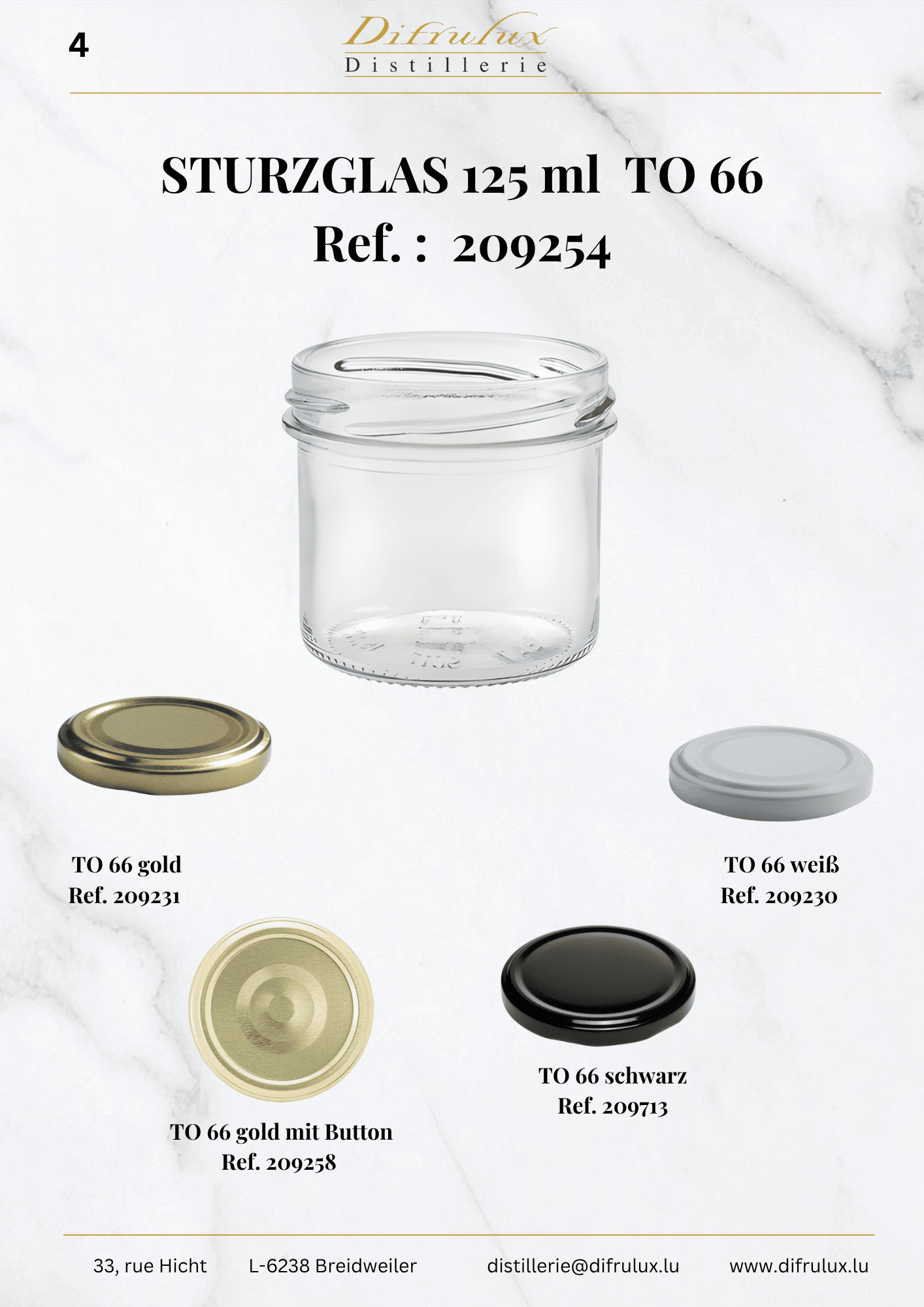 Profond 66 - Pot à miel, 250 g / 212 ml, TO 66