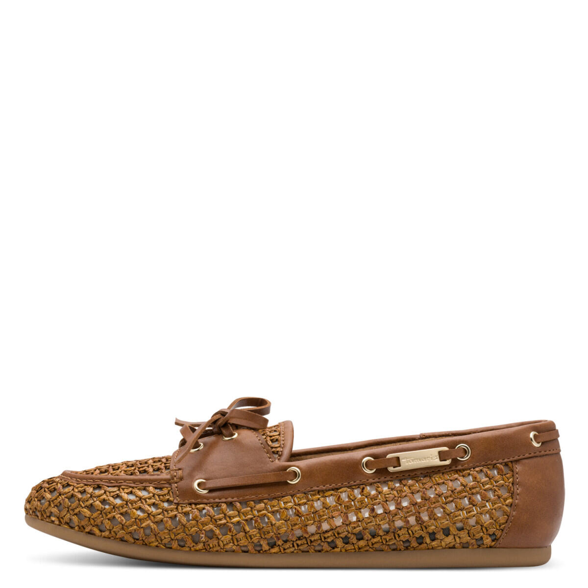 Lässiger Slipper mit dekorativer Schnürung und Flecht-Optik