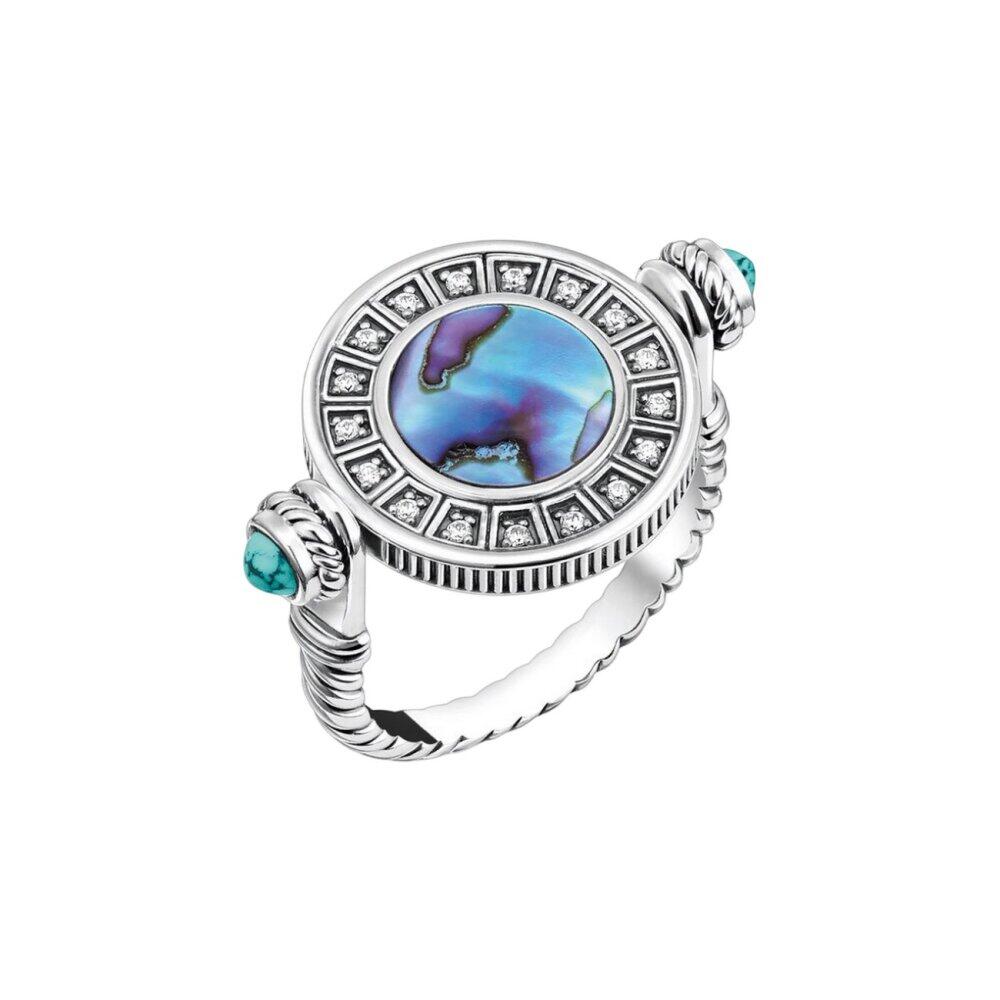 Thomas Sabo - TR2427-646-7-60 - Ring - Women's - Abalone Coin - Size 60