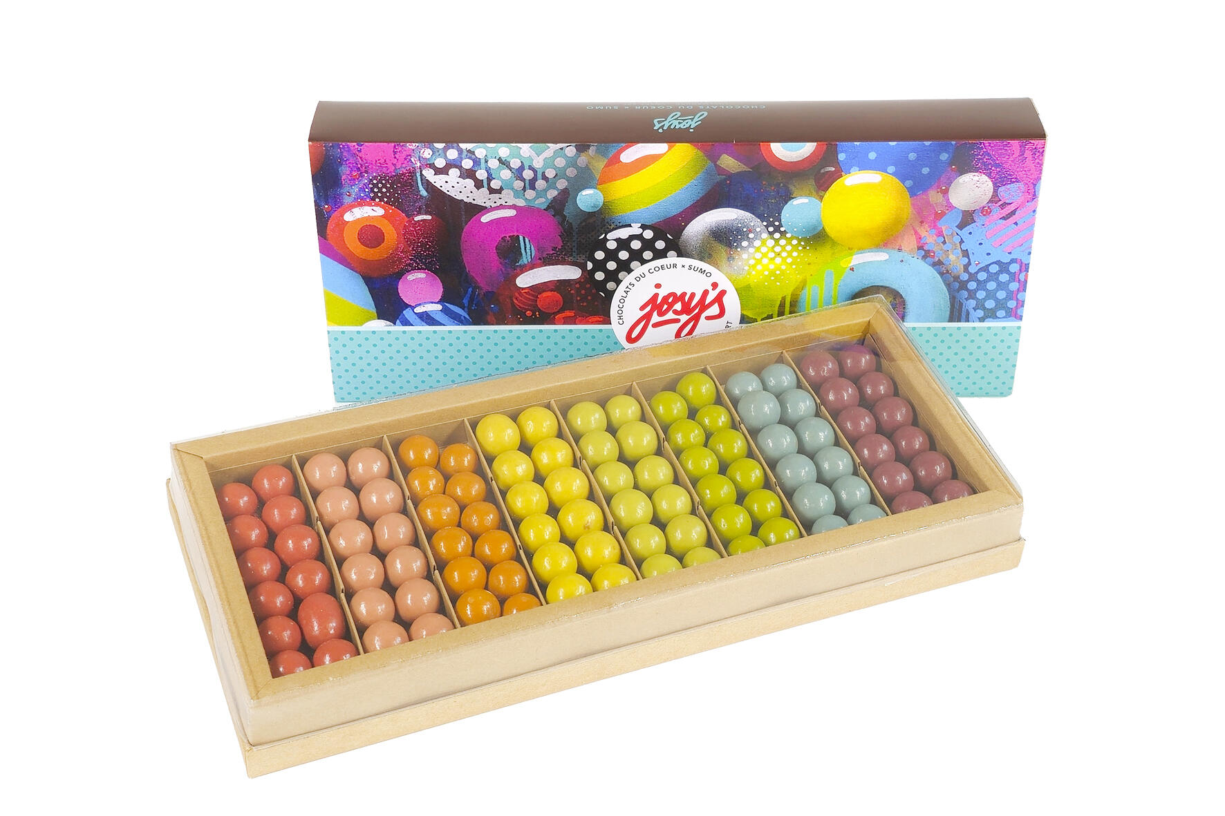 COFFRET RAINBOW BOULES CROUSTILLANTES, Fairtrade 210gr.