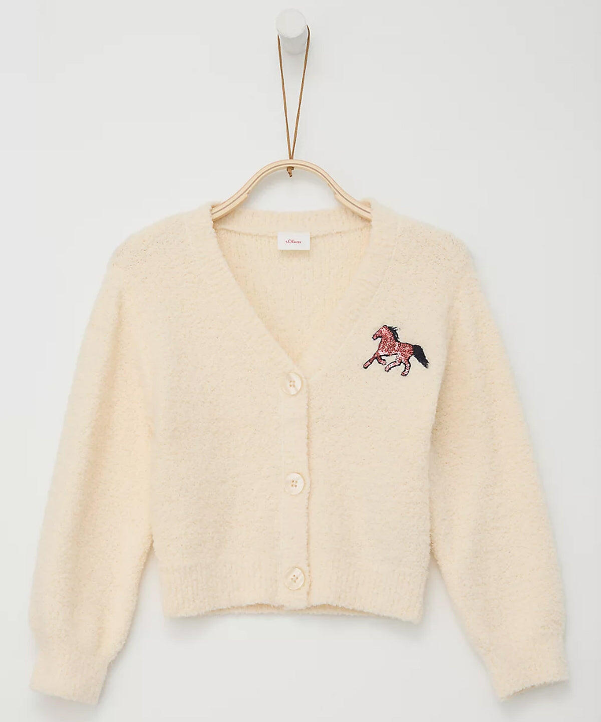Almond S.OLIVER Horse Soft Cardigan Knit | Letzshop