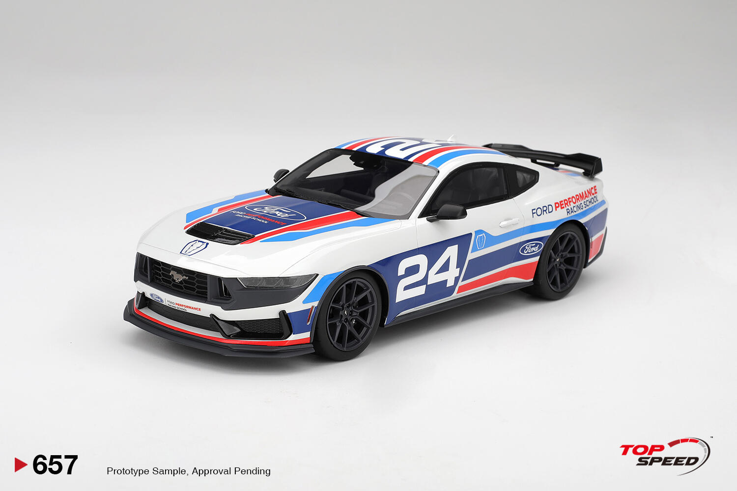 Top Speed - #TS0657 - Ford Mustang Dark Horse #24 - Ford Performance Racing School - 1/18