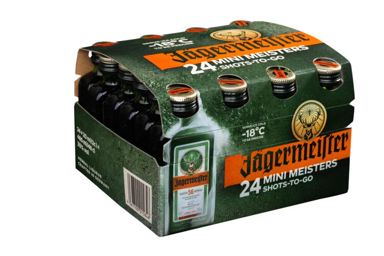 JÄGERMEISTER herbal liqueur 0,02L to 24 bottles