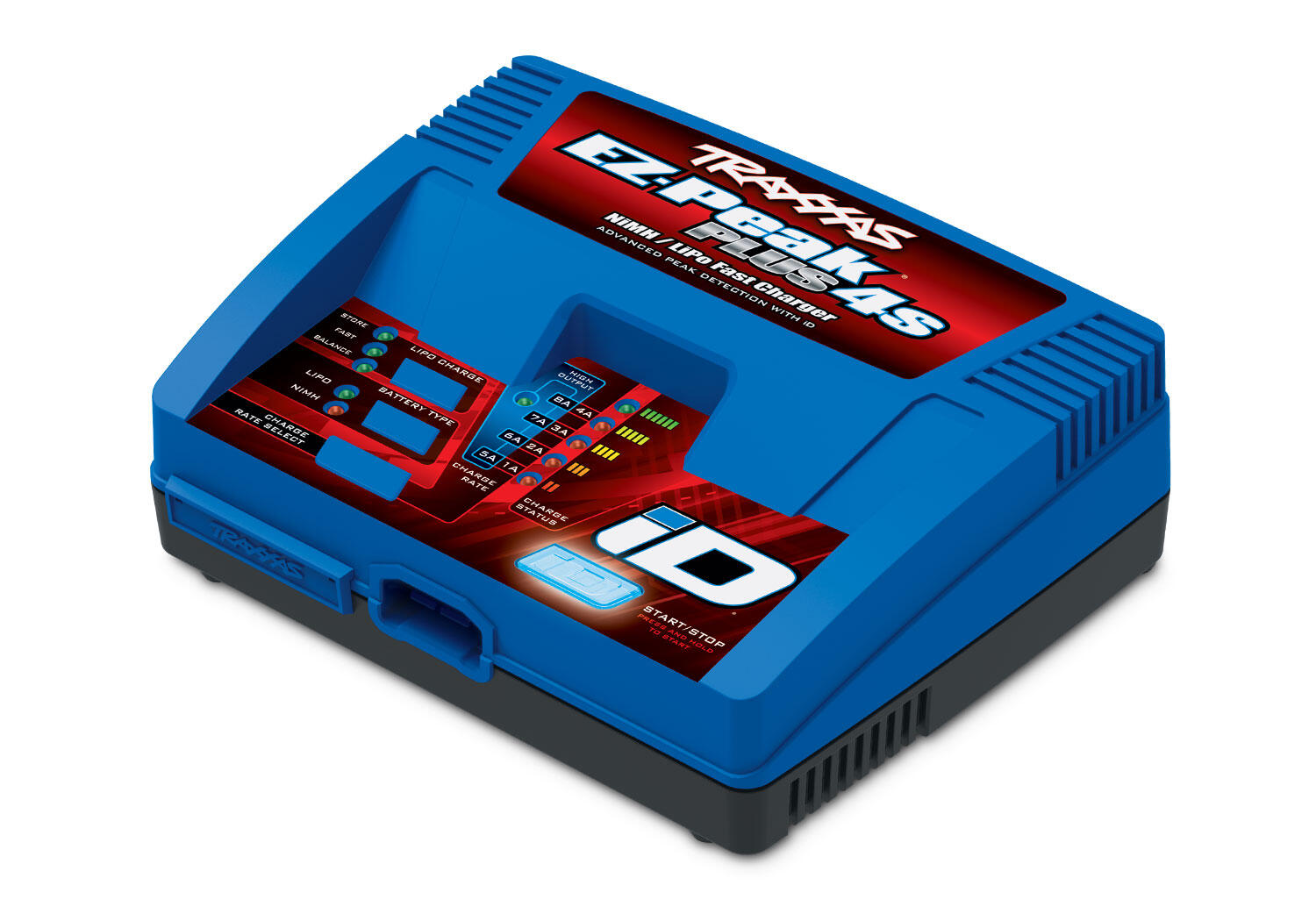 Traxxas 2981 Charger, EZ-Peak Plus 4S 8 amp, LiPo/NiMH with iD Auto Bat EU 4S Multi-Chemistry