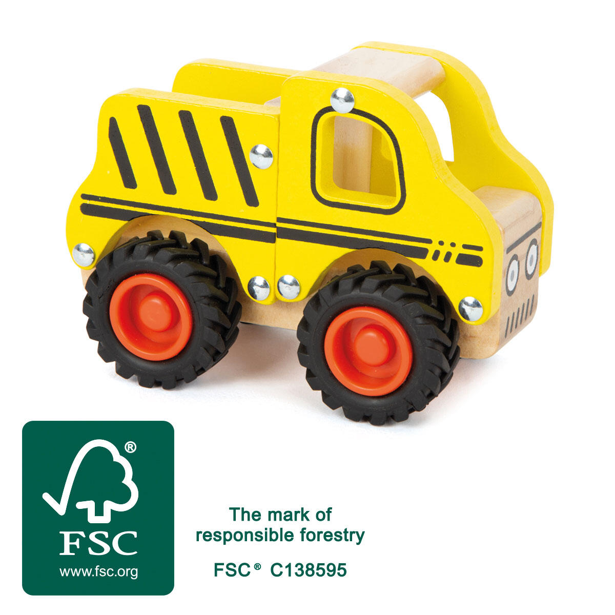Véhicule de construction en bois - Small foot 11096