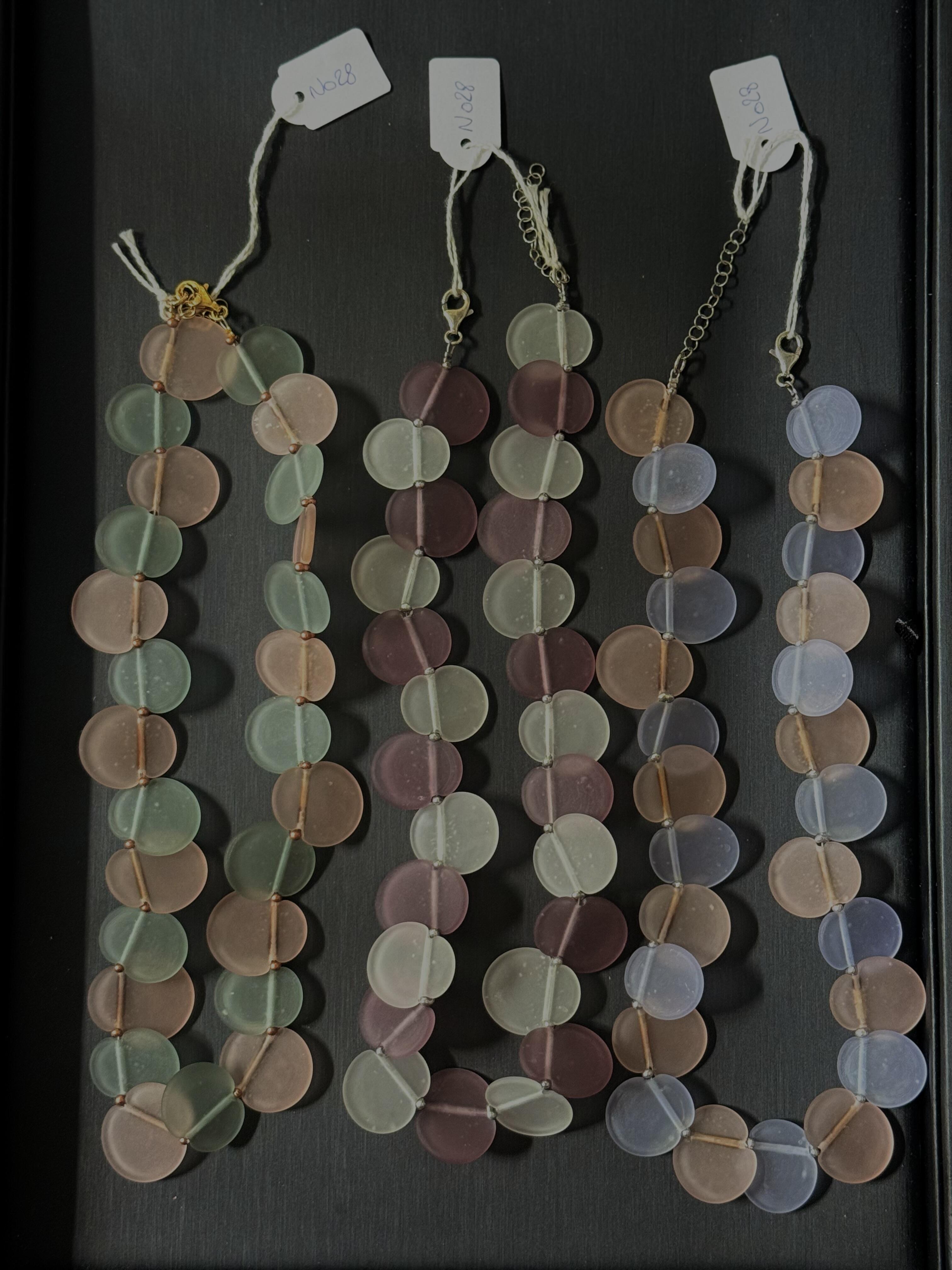 Matte Glass Bead Necklaces – Subtle Elegance and Modernity