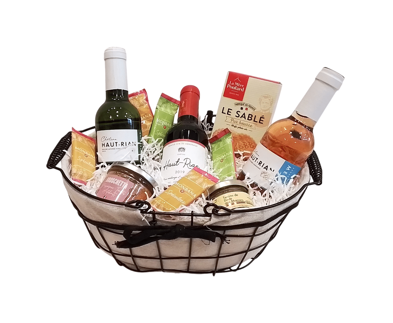 Geschenkkorb Bordeaux-Weine-Trilogie