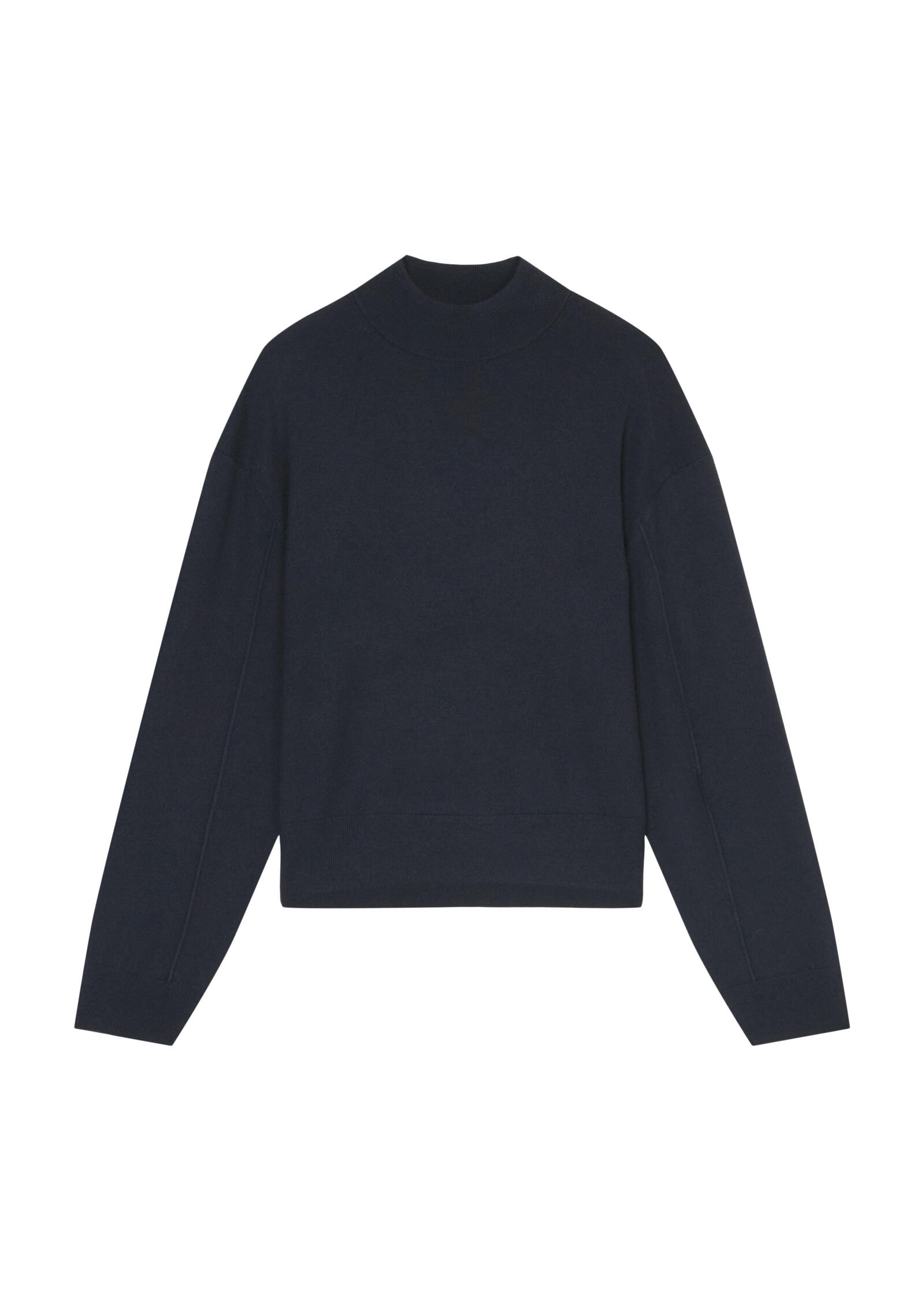 Pullover, longsleeve, stand up coll