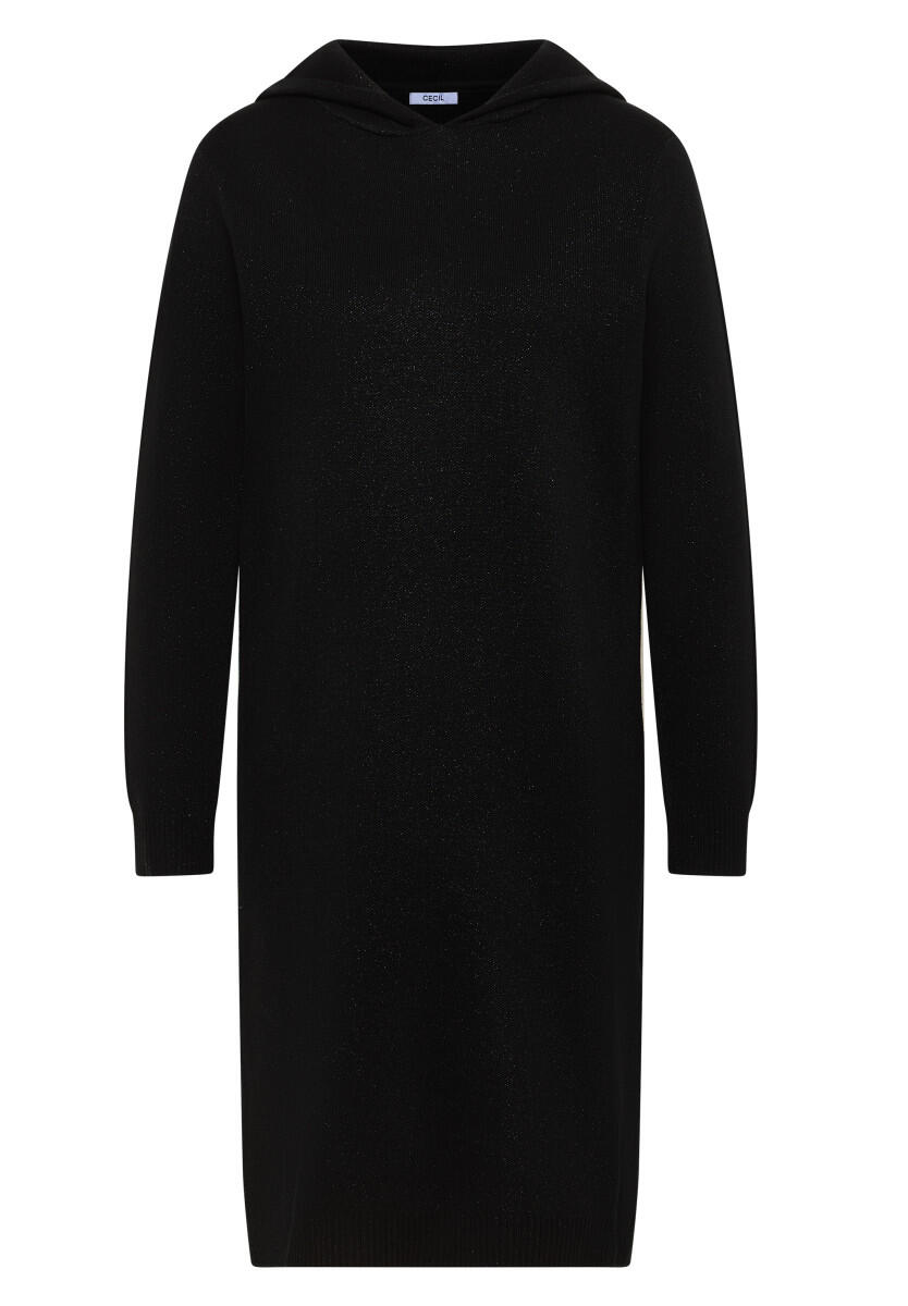 Glitzerkleid mit Kapuze