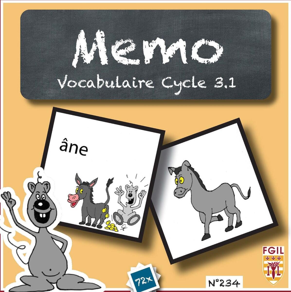234: Memo Vocabulaire Cycle 3.1