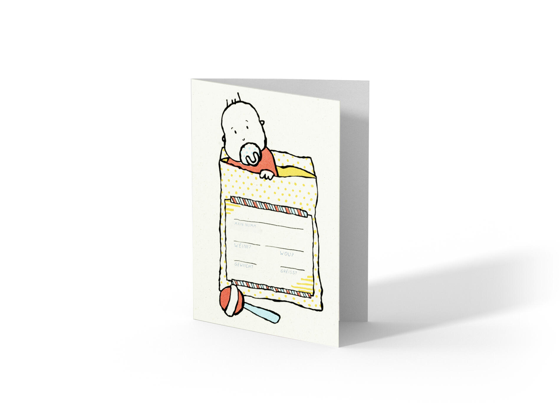 Greeting cards to congratulate the birth of a child