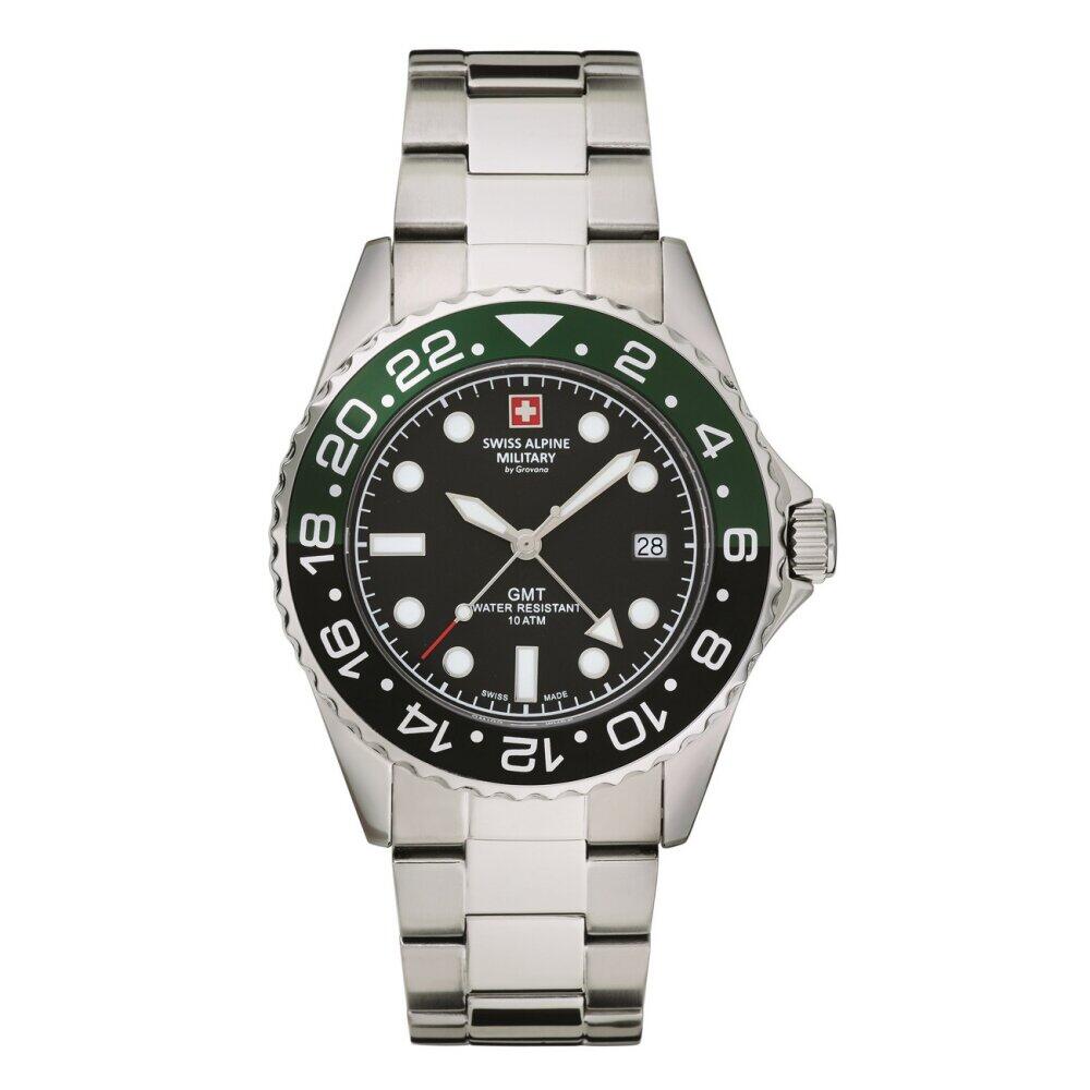 Swiss Alpine Military - 7052.1138 - Montre-bracelet - pour homme - quartz - Master Diver GMT