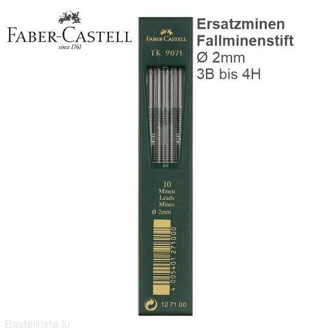 Faber-Castell TK 9071 Minen – 2 Mm Strichstärke, 130 Mm Länge, Für Bleistifte & Zeichenstifte