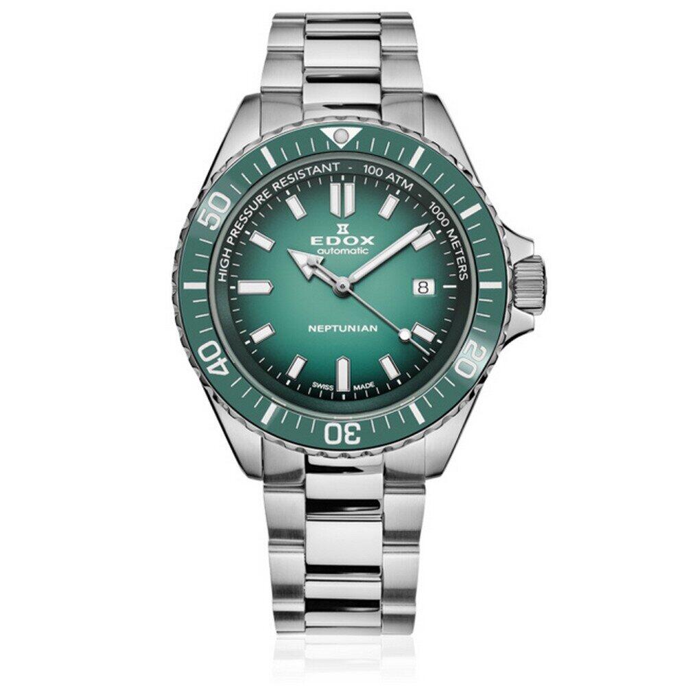 Edox - 80120 3VM VDN1 - Montre-bracelet - pour homme - Automatique - Chronographe - Skydiver Neptunian