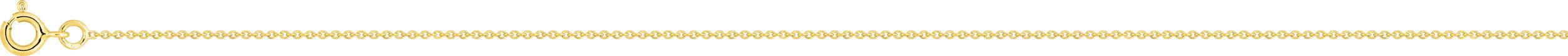 Rundgliedkette forza 50 cm Gelbgold 18K