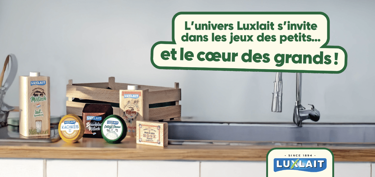 Epicerie Luxlait Valisette (6 Luxlait wooden products)