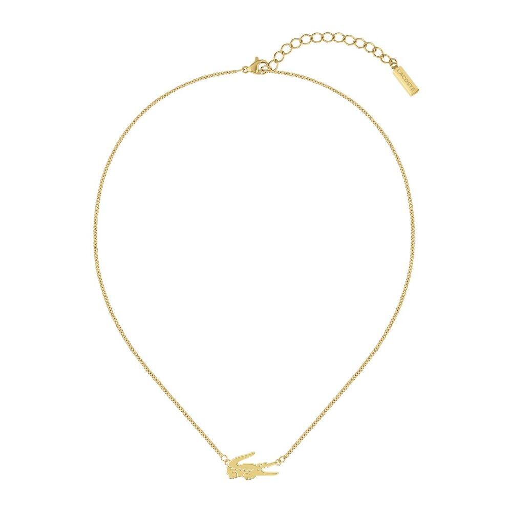 Lacoste - 2040044 - Halskette - Damen - gelbgold - 41+5cm - CROCODILE