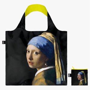 JV.GI.Y: JOHANNES VERMEER Girl with a Pearl Earring Neon Recycled Bag