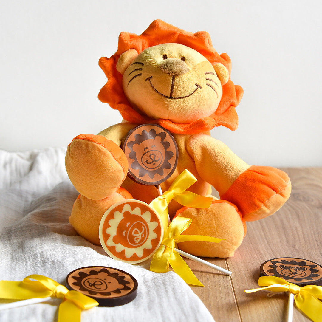 Les sucettes solidaires du petit Lion Poldi x Fondatioun Kriibskrank Kanner