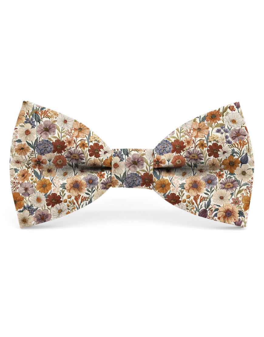 Noeud papillon à motif floral - Tateno