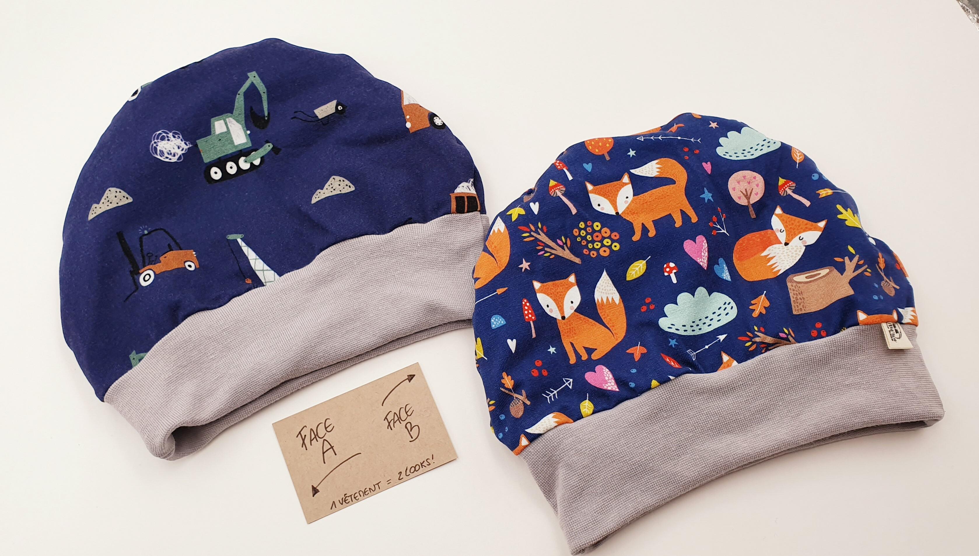 Hat and scarf set "Fleurs d'automne"
