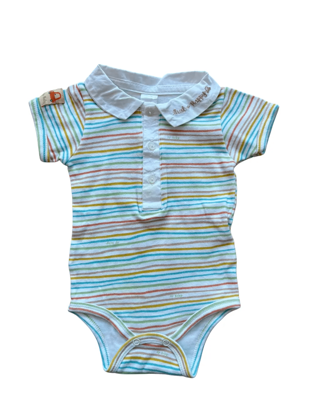 Up Baby Mehrfarbiges gestreiftes Polo-Body (68)