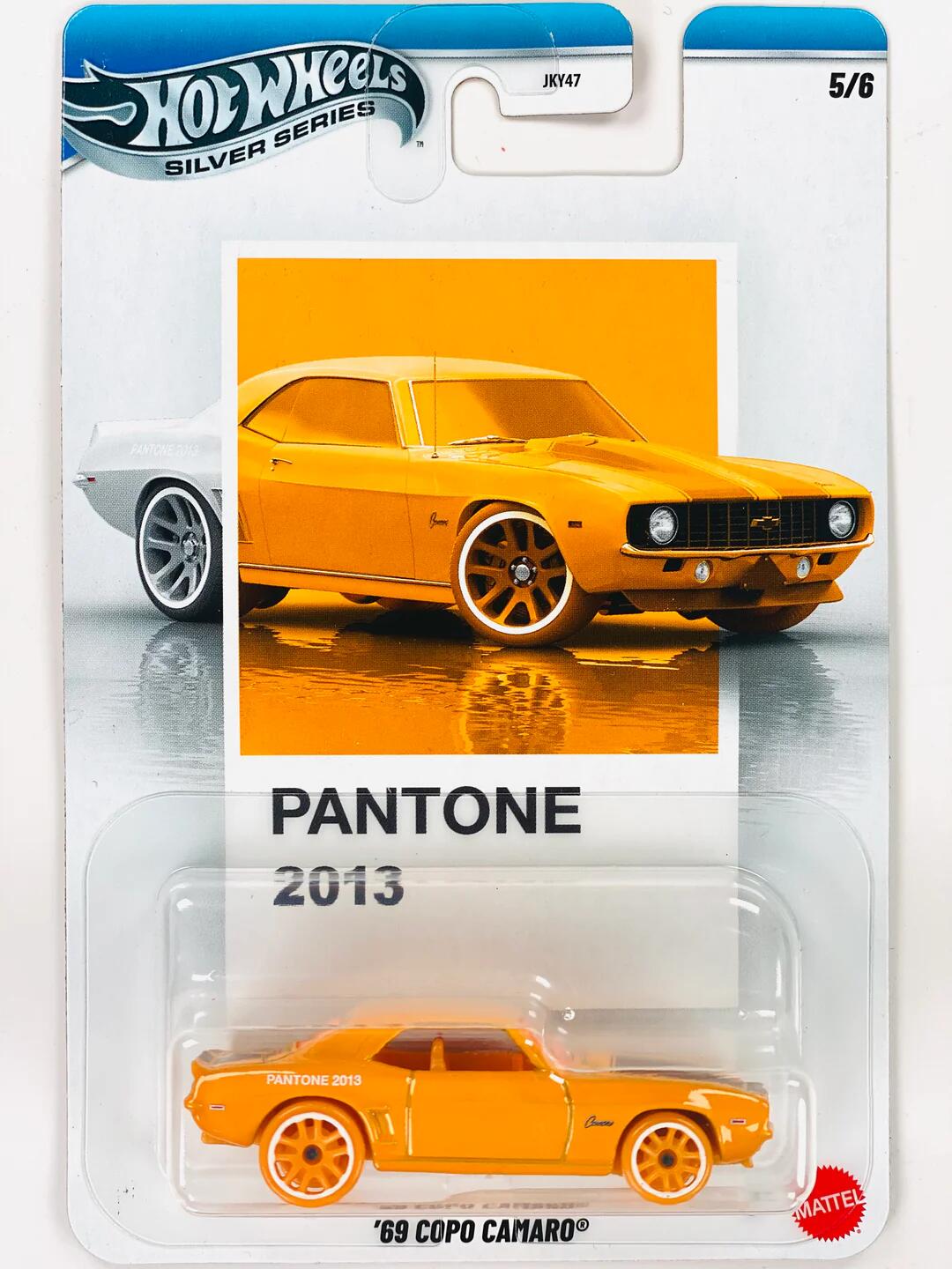 Hot Wheels Silver Series - #JKY47 JKY50 - Chevrolet - Chevy - '69 Copo Camaro - Pantone 2013 - 1/64