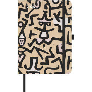 Klee, Paul: Paul Klee 2026 ArtDiary, Maße (B/H): 16 x 22 cm, Buchkalender, 1 Woche/2 Seiten, Mit Gummibandverschluss