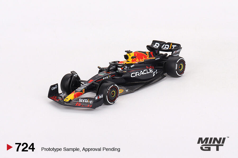 Mini GT - #MGT00724-L - Oracle Red Bull Racing RB19 #1 - 2023 F1 Bahrain GP - Winner - Max Verstappen - 1/64