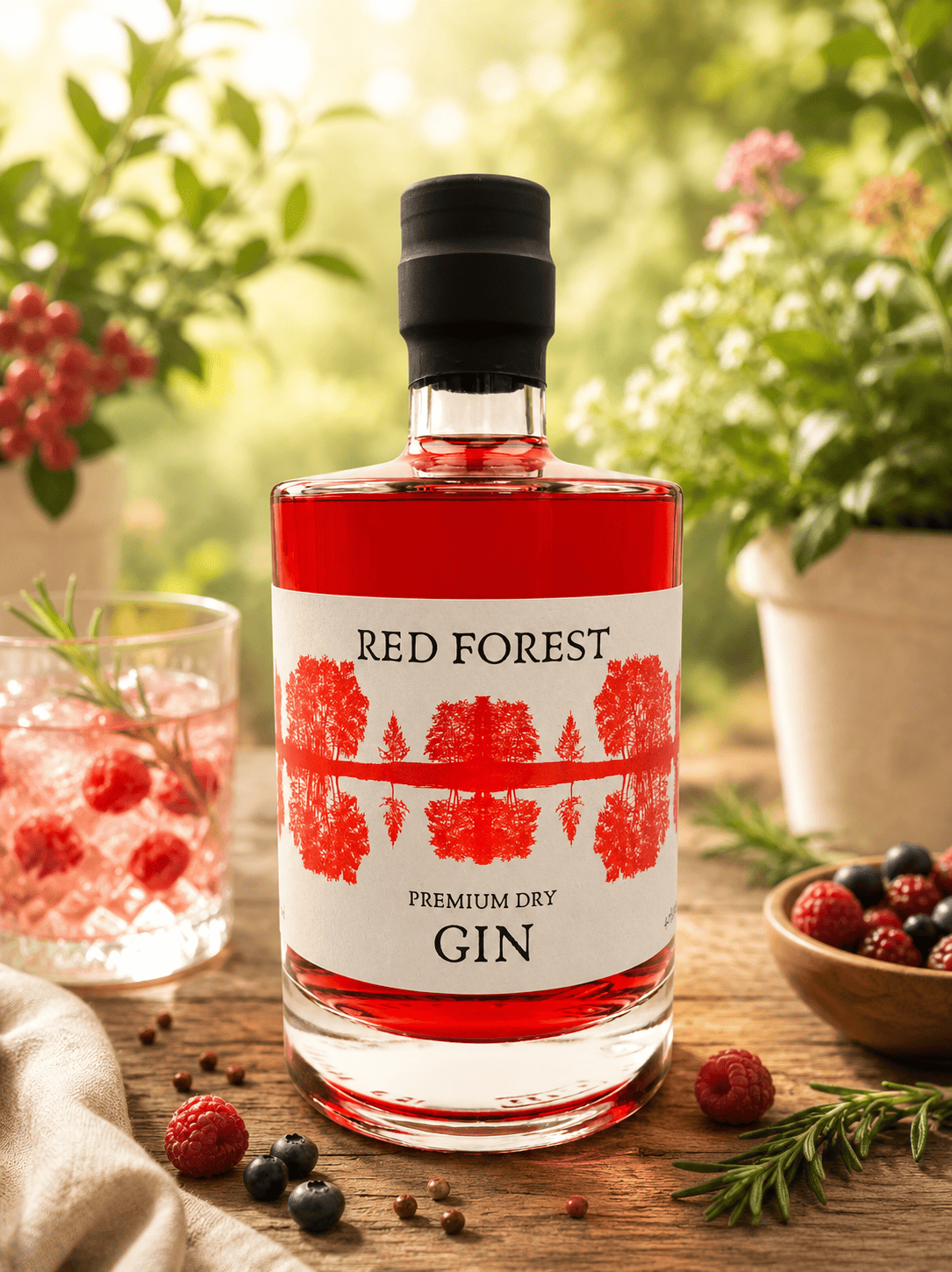 Gin Forêt Rouge 42% Hamah 0,5 L