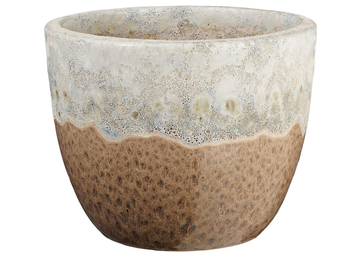 Mica Decorations Pflanztopf Picchu  25 x 20 cm taupe | Letzshop