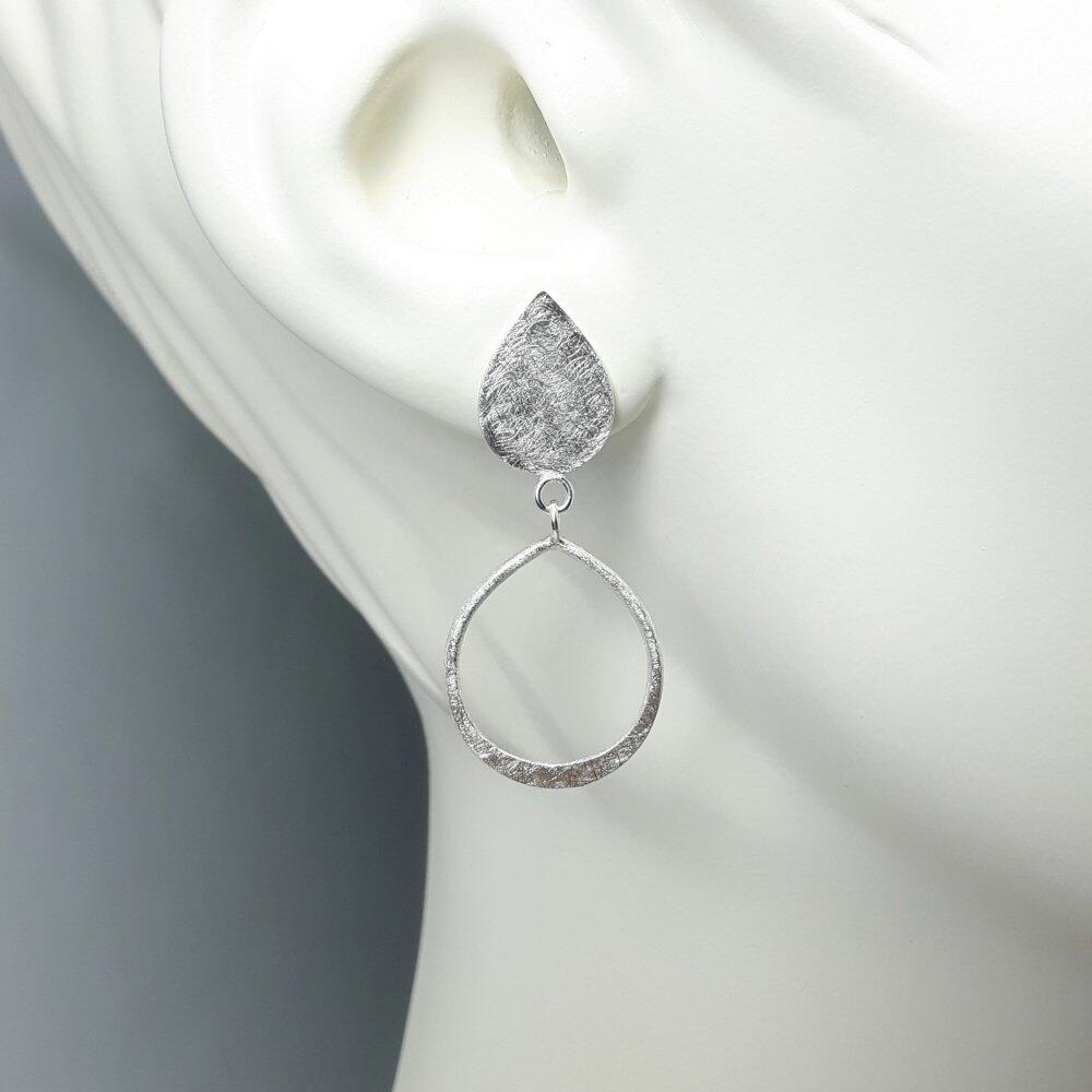 "drops", ear studs in 925 silver.