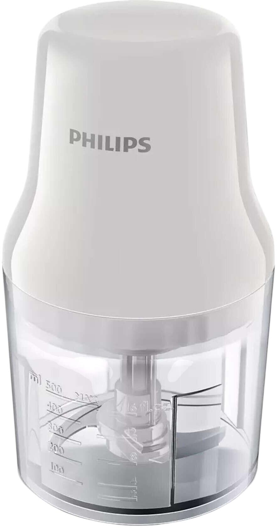 PHILIPS HR1393/00 Küchenmaschine (0,7 L, 450 W) transparent [Energieklasse A+]